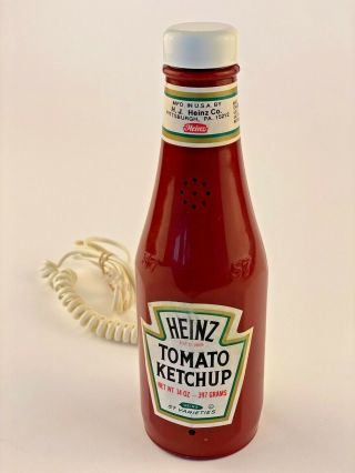 Vintage Collectible Heinz Tomato Ketchup Bottle Telephone