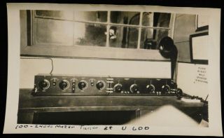 1924 Rare Ham Radio Real Photo 100 24000 Meter Tuner - U6dd