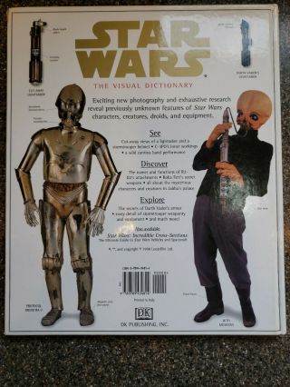 STAR WARS THE VISUAL DICTIONARY - ULTIMATE GUIDE TO CHARACTERS & CREATURES - DK PUB 2