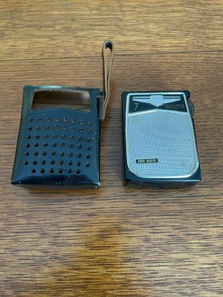 Rare Vintage 7 Transistor Radio Model Kt - 75 Kobe Kogyo Corporation With Case