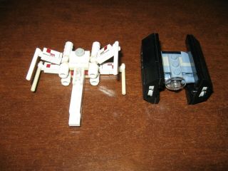 Lego Star Wars 4484 Mini X - Wing & Tie Fighter Complete W/ Instructions No Box