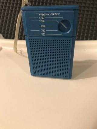 Realistic Am Radio Model 12 202 Flavoradio Blueberry No Cracks