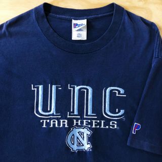 Vintage 90s Unc Pro Player T Shirt University North Carolina Tarheels Xl Jordan