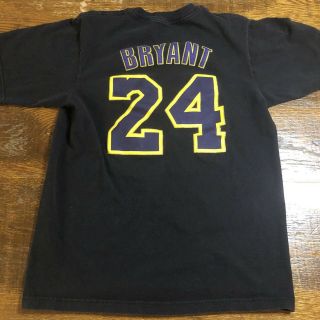 Los Angeles Lakers Kobe Bryant T - Shirt Adidas Tee Medium Front & Back Number 24