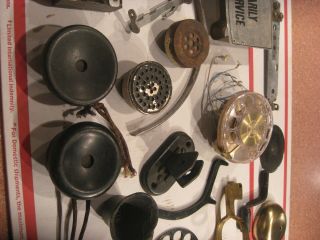 Miscellaneous Vintage Antique and contemporary telephone parts 2