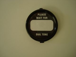 Western Electric Telephone Dial Center Set In Black " Wait For Dial Tone "