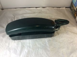 Conair Vintage Pushbutton Table Wall Slim Touch Phone Telephone Sw204 Dark Green