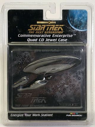 Vintage 1997 Star Trek Next Generation 10th Anniversary Cd Disc Jewel Case