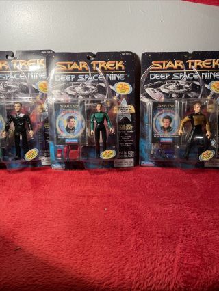 Star Trek Ds9 Jadzia Dax,  Q & O’brien Playmates 1994 Deep Space Nine