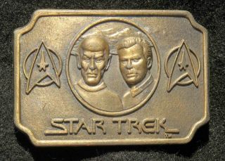 Star Trek I,  The Motion Picture Captain Kirk And Mr.  Spock Belt Buckle,  1979