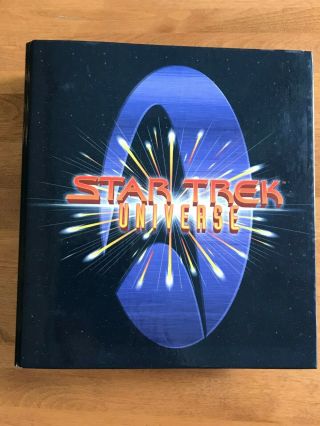 Star Trek Universe 1997 Binder With High Gloss Pages By Newfield Publications