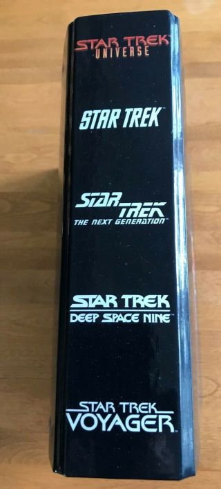 STAR TREK UNIVERSE 1997 Binder With High Gloss Pages By Newfield Publications 3