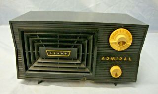 Vintage Admiral Bakelite Radio Model 5c41n Plays
