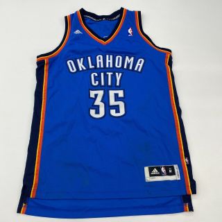Adidas Oklahoma City Thunder Jersey Mens M Blue Kevin Durant 35 Nba Basketball