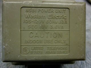 Western Electric 85b1 Power Unit For 4a Speakerphone Telephone.