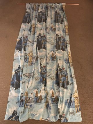 Vintage Star Wars The Empire Strikes Back Curtains (2 Large Panels) 2