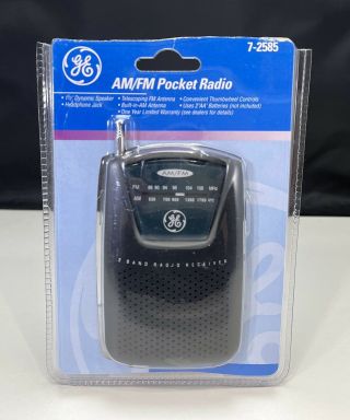 General Electric Ge Am/fm Pocket Radio 7 - 2585