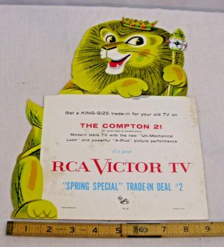 Rca Victor Tv Television The Compton 21 Store Sign Circus Lion Theme