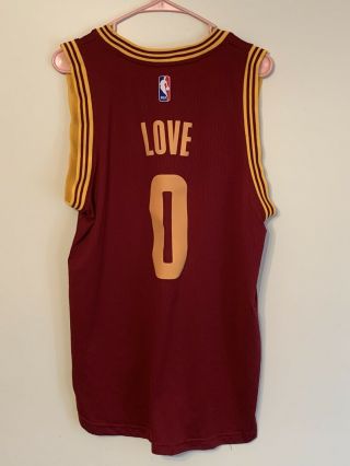 Kevin Love Cleveland Cavaliers Adidas Swingman Jersey Adult Medium Length,  2