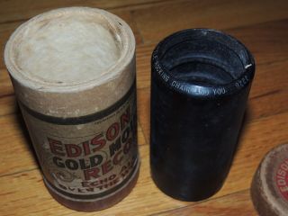 Edison Cylinder Record 9222 Just A Little Rocking Chair And You Matching Lid