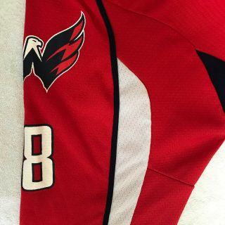 Reebok Alex Ovechkin Youth L / XL Washington Capitals NHL Hockey Jersey Red 8 3
