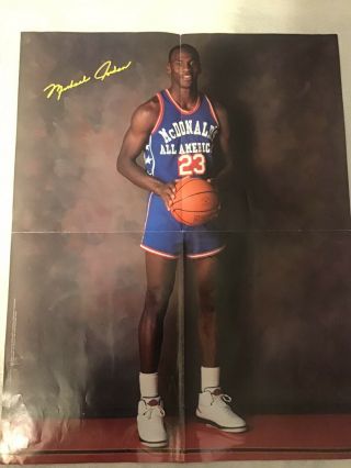 Michael Jordan Mcdonalds All American Poster 1987