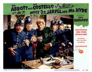 Abbott And Costello Meet Dr Jekyll And Mr Hyde Lobby Scene Card 9 Poster 1953