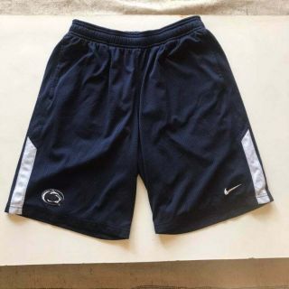 Nike Penn State Nittany Lions Dri Fit Shorts Men’s Size Medium Blue Mesh
