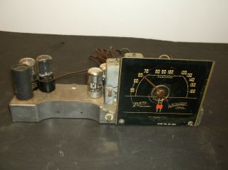 Vintage 1940s Zenith Long Distance Radio Wavemagnet Tube Chassis Parts