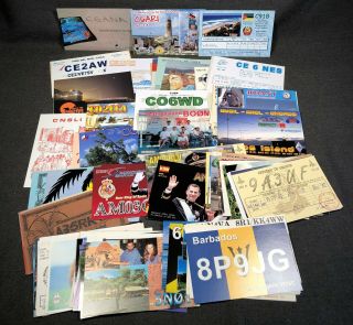 100,  World Wide Qsl Ham Radio Cards Peter Island Africa Middle East More
