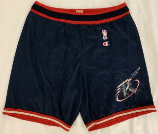 Vintage 1990’s Houston Rockets Champion Jersey Shorts Nba Size L 36 - 38 Rare