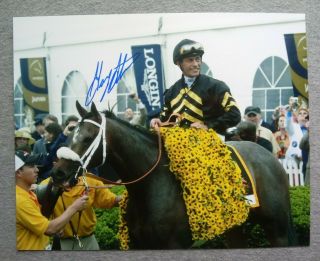 2013 Preakness Stakes 138th - Gary Stevens Autograph 8x10 Victory Photo Oxbow