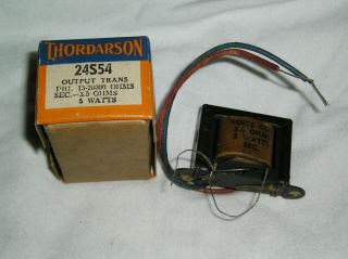 Nos Thordarson Output Transformer 24s54 15 - 20k Ohms Sec 3.  4 Ohms @ 5 Watts