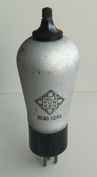 1 X Telefunken Rens - 1264 Vintage Tube,  Ww2 Wehrmacht 1944