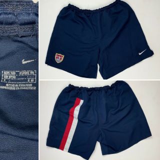 Vtg Men’s Nike Usa United States National Team Soccer Shorts Uniform Navy • Xxl