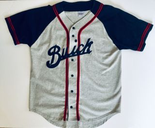 Vintage Buick Medium Badger Sportswear Sewn Baseball Jersey