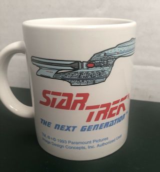 Star Trek The Next Generation Coffee Cup Mug Deanna Troi Marina Sirtis