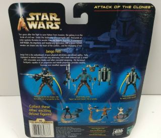 Star Wars Attack of the Clones Jango Fett w/ Electronic Jetpack & Snap - On Armor 3