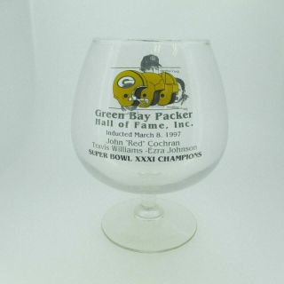 Green Bay Packers 1997 Hall Of Fame Tumbler Glass