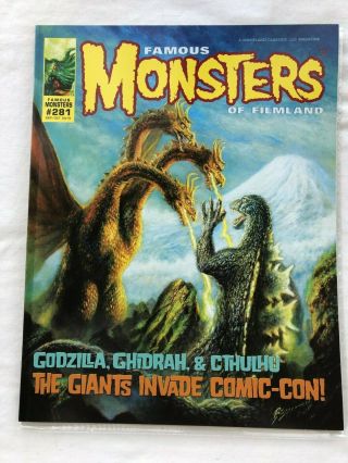 Famous Monsters Of Filmland 281 C Cover Nm - M Sep/oct 2015 Godzilla