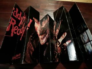 Vtg 1986 Nightmare On Elm Street Freddy Krueger Deluxe Size Auto Sun Shield