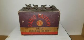 Antique Wards Supreme Radio Battery Type B & C For Old Battery Set 1920 