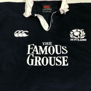 Scotland Rugby World Cup Famous Grouse National Jersey Shirt Sz Large