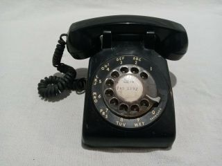 Vintage Western Electric 500 Dm Bell System Black Rotary Phone Telephone Parts