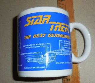Star Trek The Next Generation Coffee Mug Cup 1994 Pfaltzgraf