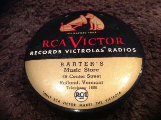 Rutland Vt Rca Victor Phonograph Record Duster Barters Music Store Rutland Vt