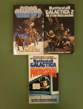 Battlestar Galactica The Photostory,  1 - 2 Set Of 3 Books
