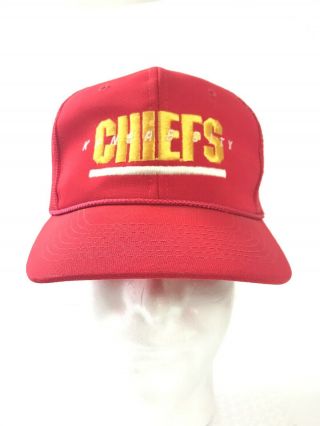 Vintage Kansas City Chiefs Sports Specialties Trucker Hat Snapback Bowl