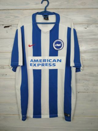 Brighton & Hove Albion Jersey 2016 2017 Home Size Xl Shirt Nike 644634 - 102