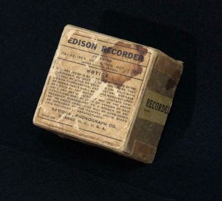 Edison Cylinder Phonograph Recorder Box